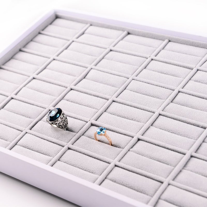 Oirlv 36 Slot Ring Storage Tray Showcase Jewelry Display Organizer - Image 4
